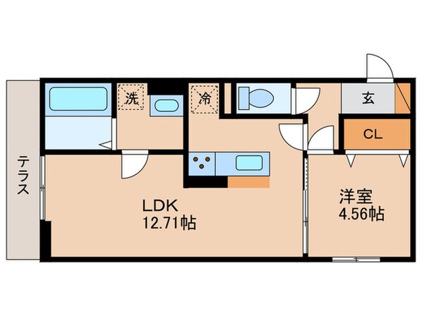 The　Bonds　北中小路の物件間取画像